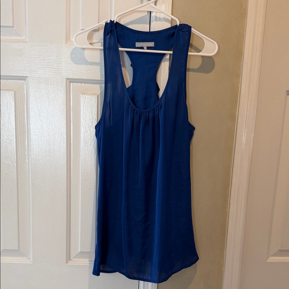 Violet & Claire Royal Blue Sleeveless Top